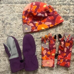 Lands' End Kids' Winter Hat and Gloves Bundle